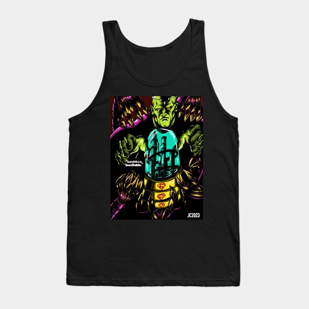 Superman “Captivity” Brainiac portrait (digital) Tank Top by StagArtStudios